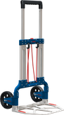 Bosch鋁製 Caddy 可折疊手推車，方便運輸。.