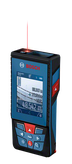 Bosch 100-25 C 雷射測距儀，顯示數字距離。
