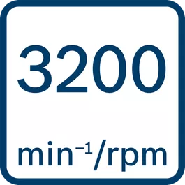  無負載轉速3200 min-1/rpm