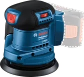 Bosch 185-LI 隨機軌道砂光機，附灰塵過濾器。.