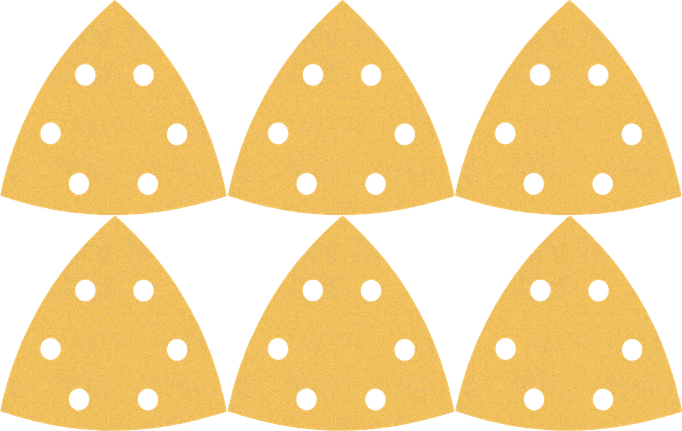 Bosch C470 砂紙套裝 6 件裝，適用於三角磨光機。.