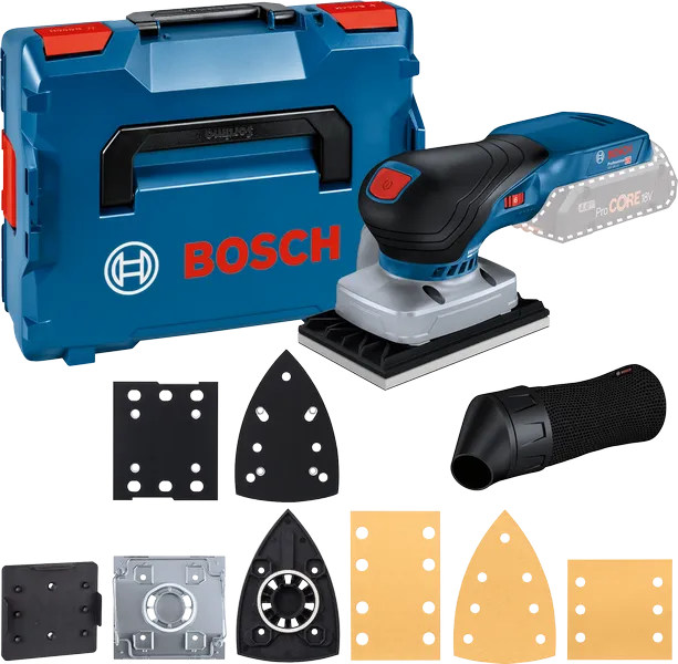 Bosch 18V-13 無線軌道砂光機套件。.