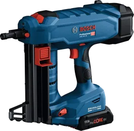 Bosch 18V-38 無線混凝土釘槍，配備無刷馬達。.