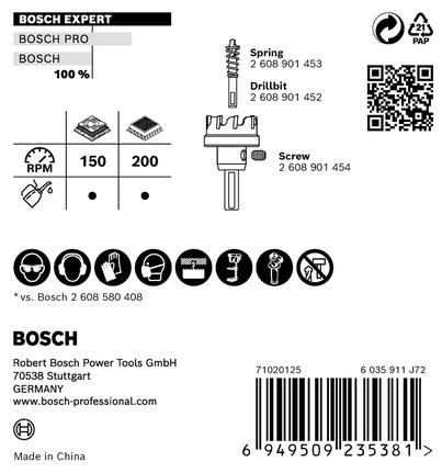 EXPERT Sheet Metal 圓穴鋸 80 公釐 EXPERT Sheet Metal 圓穴鋸 80 公釐