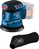 Bosch 185-LI 隨機軌道砂光機，附灰塵過濾器。