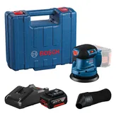 Bosch 185-LI 隨機軌道砂光機套件，附 125 毫米墊。