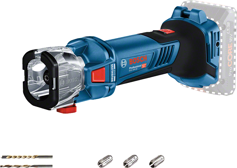 Bosch 18V-30 無線幹牆切割工具。.