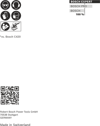 Bosch EXPERT C470 砂紙套裝 80×133 毫米。.