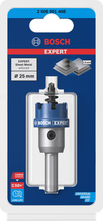 EXPERT Sheet Metal 圓穴鋸 25 公釐 EXPERT Sheet Metal 圓穴鋸 25 公釐