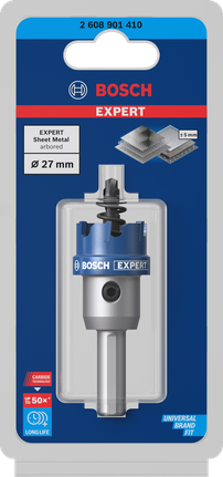 EXPERT Sheet Metal 圓穴鋸 27 公釐 EXPERT Sheet Metal 圓穴鋸 27 公釐
