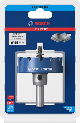 EXPERT Sheet Metal 圓穴鋸 55 公釐 EXPERT Sheet Metal 圓穴鋸 55 公釐
