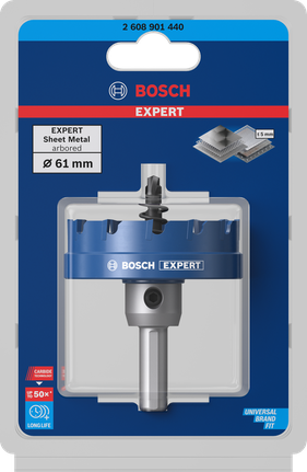EXPERT Sheet Metal 圓穴鋸 61 公釐 EXPERT Sheet Metal 圓穴鋸 61 公釐