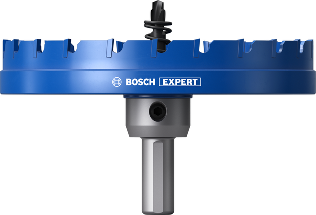 超耐久鎢鋼不鏽鋼開孔器專業款圓穴鋸 120 mm Bosch金屬板孔鋸 120 毫米,用於金屬切割。