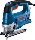 Bosch 750 曲線鋸配有符合人體工學的手柄。