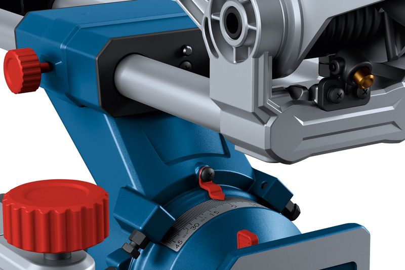 Bosch 254 D 斜切鋸，具有精確的角度調節功能.