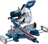 Bosch 254 D 斜切鋸，附可調式角度導引裝置。