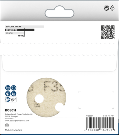PRO F355 專業款砂磨砂輪片,125 mm,G600,5 件組 Bosch PRO F355 砂磨片 125 毫米 G600 5 件.