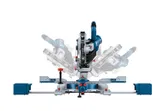 Bosch 18V-216 D 無線斜切鋸，角度可調。