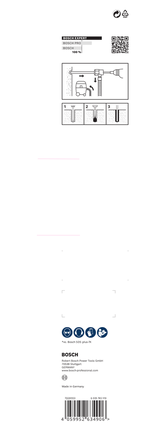 EXPERT SDS Clean plus-8X 四溝鎚鑽鑽頭套裝 20 x 400 x 550 BoschSDS-plus-8X 鎚鑽頭套裝 20 x 400 x 550.