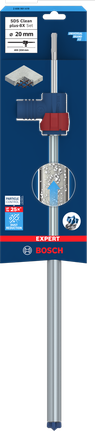 EXPERT SDS Clean plus-8X 四溝鎚鑽鑽頭套裝 20 x 400 x 550 Bosch SDS Clean plus-8X 20×400×550 毫米鎚鑽頭。.