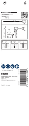 EXPERT SDS Clean plus-8X 四溝鎚鑽鑽頭 10 x 100 x 225 Bosch SDS plus-8X 10×100×225 毫米鎚鑽頭包裝.