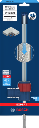 EXPERT SDS Clean plus-8X 四溝鎚鑽鑽頭套裝 12 x 200 x 350 Bosch SDS Clean plus-8X 12 毫米鑽頭套裝。.