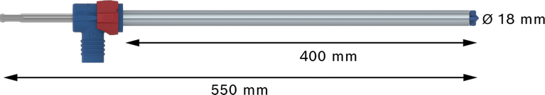 EXPERT SDS Clean plus-8X 四溝鎚鑽鑽頭套裝 18 x 400 x 550 Bosch EXPERT SDS Clean plus-8X 18mm 鎚鑽頭。.