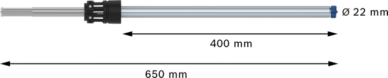 EXPERT SDS Clean max-8X 五溝鎚鑽鑽頭 22 x 400 x 650 Bosch EXPERT SDS Clean max-8X 鎚鑽頭 22 毫米。.