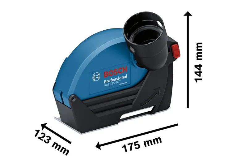 Bosch 125 EA-T 除塵防護罩，適用於 125 毫米角磨機。.