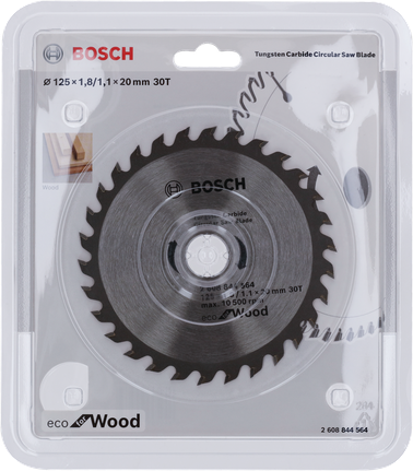 Bosch生態木圓鋸片 125×20mm。.