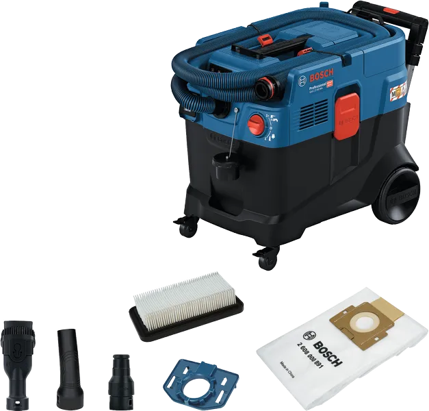 BoschGAS 12-40 M 乾濕兩用吸塵器，附配件。