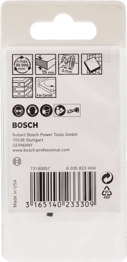 Bosch牆磚切割鑽頭 3.2mm，適用於瓷磚和可麗耐。