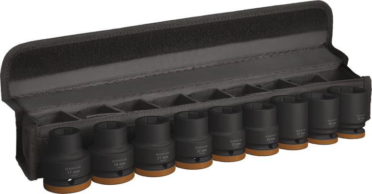 Bosch衝擊套筒組 3/4 英寸，每盒 9 件。.