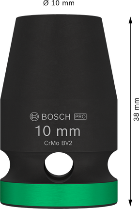 Bosch PRO 衝擊套筒 1/2 英吋 10 毫米標準。.