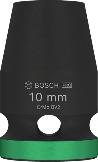 Bosch衝擊套筒 1/2 英吋 10 毫米，附綠色環.
