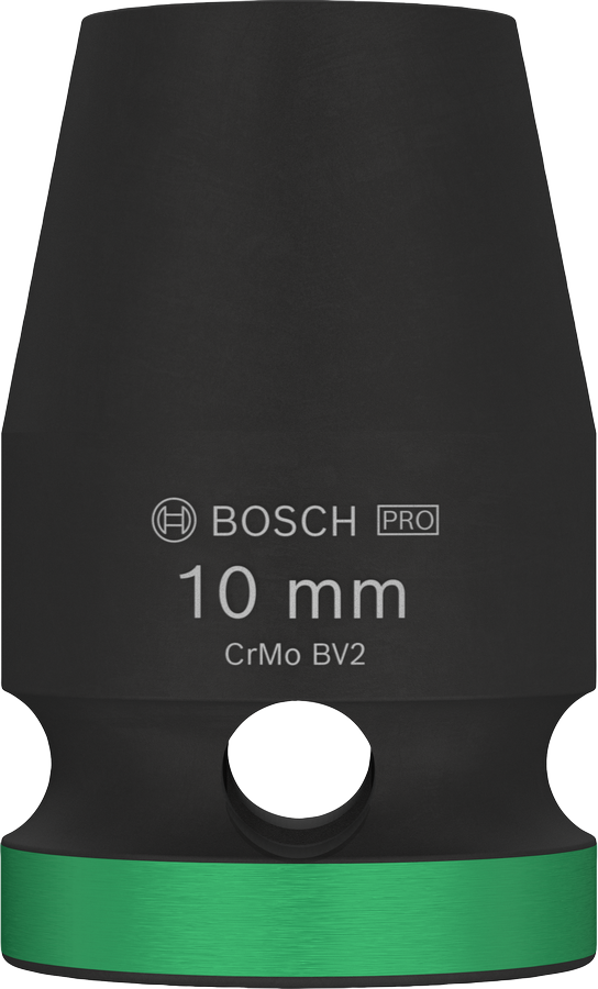Bosch衝擊套筒 1/2 英吋 10 毫米，附綠色環.