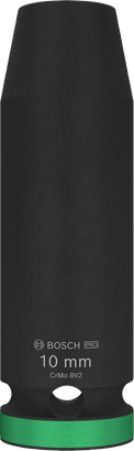 Bosch PRO 衝擊套筒 1/2 英吋 10 毫米深。