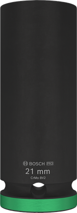 Bosch PRO 衝擊套筒 21 毫米深，1/2 英吋驅動。.