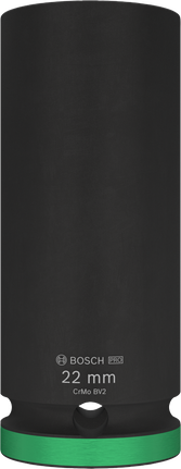 Bosch PRO 衝擊套筒 1/2" 22 毫米深。.