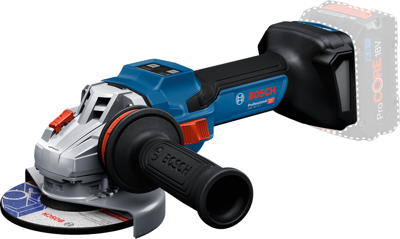 Bosch GWS 18V-15 S 無線角磨機，ProCORE 8Ah 電池。.