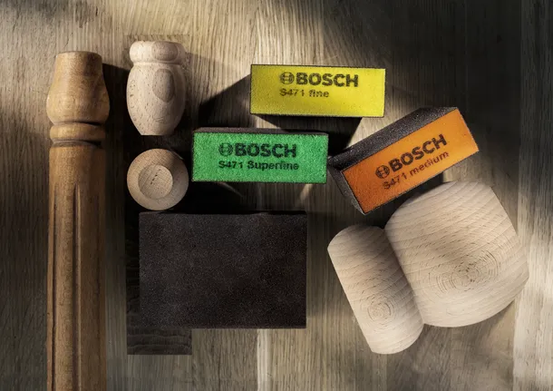 Bosch磨海綿，適用於細、超細、中粗的砂紙。.