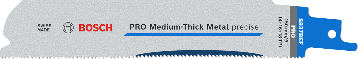 Bosch PRO 中厚金屬精密 S937BEF 刀片。.