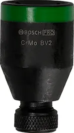 Bosch衝擊鑽頭適配器 1/2 英寸，帶綠色環。