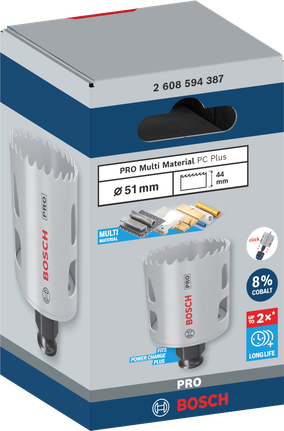Bosch51 毫米 PRO 多材料孔鋸。.