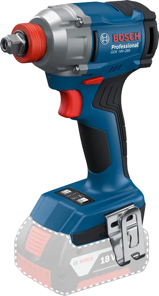 帶有 18V 插槽的Bosch GDX 18V-285 無線衝擊起子。.