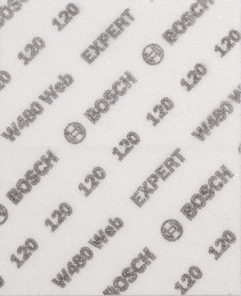 Bosch EXPERT W480 砂紙 G120，115x140mm。.