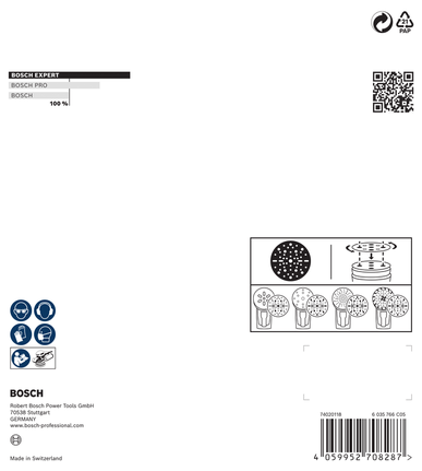 EXPERT O780 箔砂磨砂輪片,150 mm,G60 Bosch O780 箔砂紙盤 150 mm G60