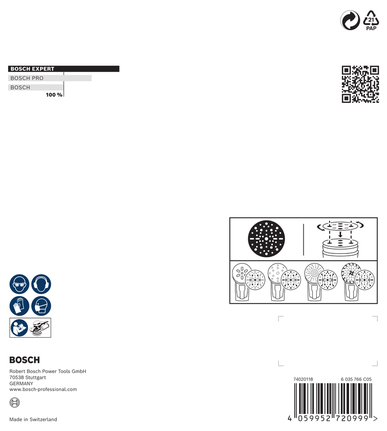 EXPERT O780 箔砂磨砂輪片,150 mm,G320 BoschEXPERT O780 150 毫米砂磨盤 G320