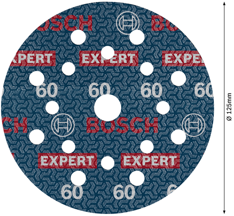 EXPERT O780 箔砂磨砂輪片,125 mm,G60 Bosch O780 125mm G60 箔砂磨盤。