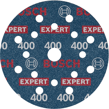 EXPERT O780 箔砂磨砂輪片,125 mm,G400 BoschEXPERT O780 砂紙片 125 毫米,粒度 400。